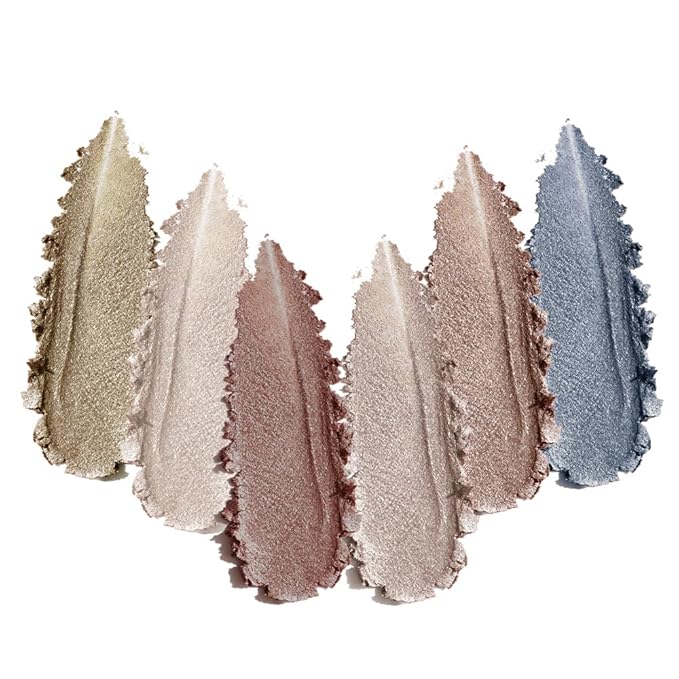 Eyeshadow Palette with Dusty Rose, Metallic & Light Champagne, 6 Color Highly Pigmented Matte & Shimmer, Long-Lasting Blendable Eyeshadow for Everyday & Travel Makeup