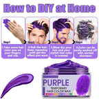 6 Color Temporary Hair Color Wax,Christmas Gifts,Stocking Stuffers for Kids, Blue Green Purple Pink Orange Red Hair Dye Natural Instant Hair Wax Color,DIY Temporary Hair Color for Kids Teens Women Men