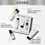 COSRX PEPTIDE 132 Hair Care Set - Bonding Shampoo, Treatment & Oil Serum, Bond Repair Treatment Hair Gift Set for Damaged, Dry Hair, Scalp Treatment for Dandruff, Dry & Itchy Scalp, Stocking Stuffers