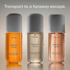 PHLUR Paradise Skin Set ($75 Value) - Travel Size Body Mist Gift Set - Peach Skin, Vanilla Skin, & Beach Skin - Travel Size Hair and Body Fragrance Mist Trio (3 x 3 fl oz)
