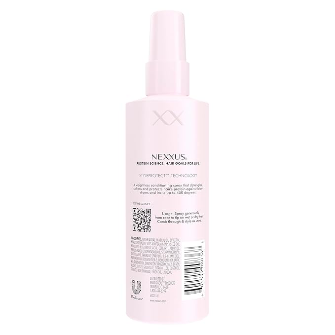Nexxus Heat Defense Spray Prep & Protect for 450 degree heat protection, with StyleProtect Technology 6 oz