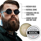 Original Rascal Deluxe Pomade for Men #4 - Hair Paste with Light Hold & Wet Look - High Shine Hair Molding Paste - Formulated with Ceteareth-25 & Castor Oil for Hair Growth & Health - Natural Finish