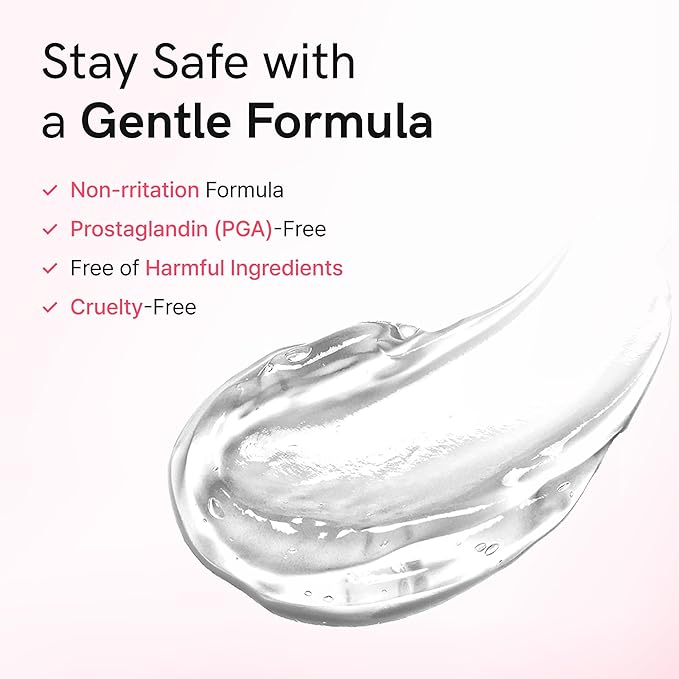 Advanced Lash Repair Serum for Damaged or Extension-Weakened Lashes | PDRN & EGF Recovery Formula with Peptides & Amino Acids | Gentle Korean Lash & Brow Serum, Prostaglandin-Free (0.3 fl oz)