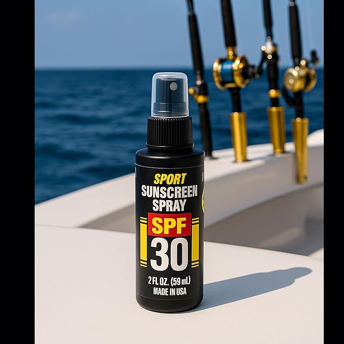 Mo’ Handsome Sport Sunscreen Spray SPF 30-2 Pack - Broad Spectrum, Reef Safe, Water Resistant (80 min), TSA Travel Size, Made in USA
