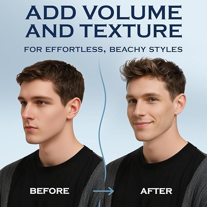 Sea Salt Spray for Men, Texturizing Hairspray, Valentines Day Gifts for Him, Surf Spray Adds Instant Volume, Travel Essentials, Christmas Gift for Men, 8.8 Oz