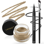 LAVONE Eyeliner Set - Waterproof Makeup Kit with Liquid Eye Liner Pencil, Gel Eyeliner and Angled Eye Liner Brush, Waterproof, Smudge Resistant, Long Lasting Formula - Dark Blonde