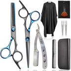 Hair Cutting Scissors Haircut Shears Kit, Fcysy Professional Barber Shears Set, Hairdressing Salon Scissors Blending Shears Barber Accessories for Hairdresser Home Use
