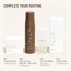 Nuda Self Tanning Mousse | Lightweight Sunless Tanning Lotion | Cruelty Free Body Self Tanner Mousse with Natural Ingredients | Bronzing Lotion at Home (190mL, Ultra Dark)