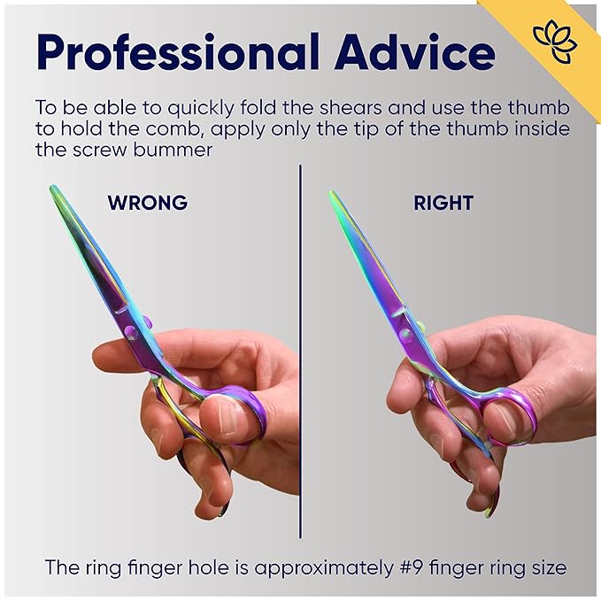 Equinox Razor Edge Series Professional Hair Scissors - 6.5” Premium Japanese Stainless Steel Hair Cutting Scissors, Hair Shears, Hair Razors for Hair Cutting, Barber Accessories & Hair Salon Supplies