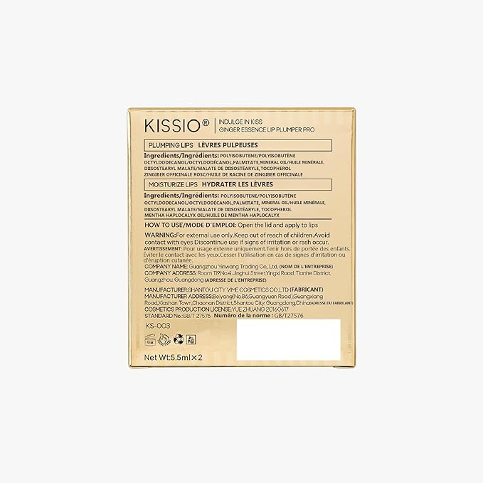 KISSIO Lip Plumper,2 PCS Natural Lip Plumper,Plumping Lips Serum,Plumping Lips Balm,Hydrated,Plump Day and Night,11ml