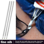 20pcs Tattoo Stencil Pen Refills, Fine Point Skin Marking Pen Tattoo Outline Microblading - Aluminum Alloy Core for Artists（RED)