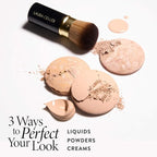 LAURA GELLER NEW YORK Retractable Airbrush Kabuki Brush for All Face Makeup & Foundation for Liquid, Cream and Powder Face Makeup With Aluminum Handle