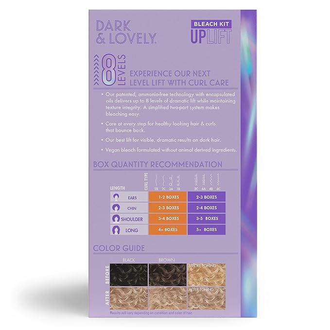 SoftSheen-Carson Interbeauty Dark and Lovely® Uplift Bleaching Kit with Powder, Developer, and Toner for Blonde Hair