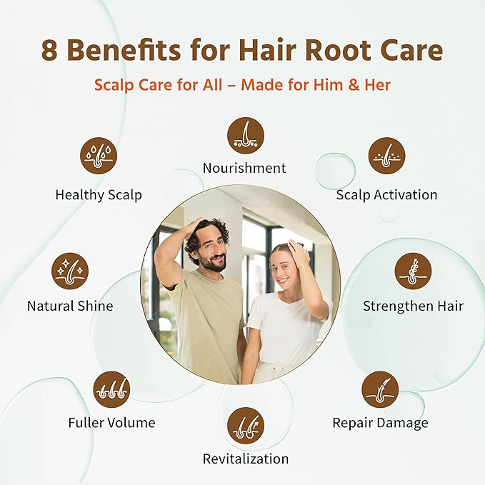 Exosomes for Hair Growth Serum with Hyaluronic Acid & Peptide | Scalp Serum for Hair Thickening, Strengthening, Soothing, Moisturizing & Encouraging Healthier Hair | 1 Set (8ml + 150mg)