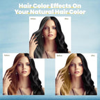 IIIMEIDU Black Hair Dye Shampoo 3 in 1 for Gray Hair, Herbal Ingredients Shampoo Black Hair Dye for Women Men, Grey Coverage Shampoo 500ml