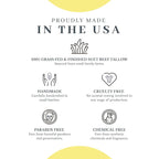 Vanman's - Tallow and Honey Balm With No Added Scent Jumbo - Beef Tallow Face Moisturizer with Grass-Fed/Finished Beef Tallow for Skin, Organic Raw Honey and Beeswax, Cold Pressed Olive Oil - 6.3 oz