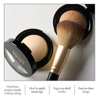 LAURA GELLER NEW YORK Setting Powder Brush - Makeup Brush for Setting - Set Face Makeup without Caking - Smooth Finish