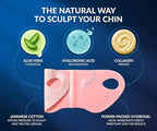 Stylia V Line Lifting Collagen Mask - Lift, Firm & Contour Jawline - Double Chin Reducer Strap with Hyaluronic Acid & Aloe - Neck Tightening and Lifting Mask - Jawline Shaper Face Lift Tape (5PC)