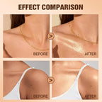 60ml Shimmer Body Oil – Illuminating Sunscreen SPF 30 Body Glow Oil with Radiant glitter, Lightweight Moisturizer for Highlighted Skin, Non-Greasy, Water-Resistant Summer Glow Enhancer (01# Gold)