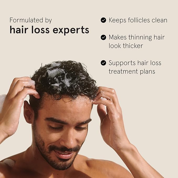Keeps Men’s Hair Loss Shampoo with Biotin - Anti-Thinning & Hair Growth Shampoo for Men - DHT Blocker with Saw Palmetto & Caffeine for Fuller, Thicker Looking Hair - Color-Safe Products