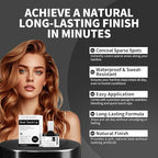 Hairline Powder 24H Stain-Proof, Root Touch Up Hair Color for Gray Coverage,Bald Spot Concealing Hair Shadow Powder for Women & Men,Natural-Looking (Brown)