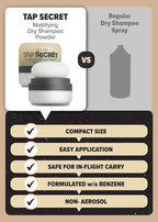 I DEW CARE Dry Shampoo Powder - Tap Secret Orignal + Refill 2 Pack | With Black Ginseng, Non-aerosol, Benzene-free, Mattifying Root Boost, No White Cast, Travel Size, Hair Volume