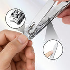 2 Piece Nail Clippers Set: Fingernail & Toenail Clippers Ergonomic Comfort for Men, Women