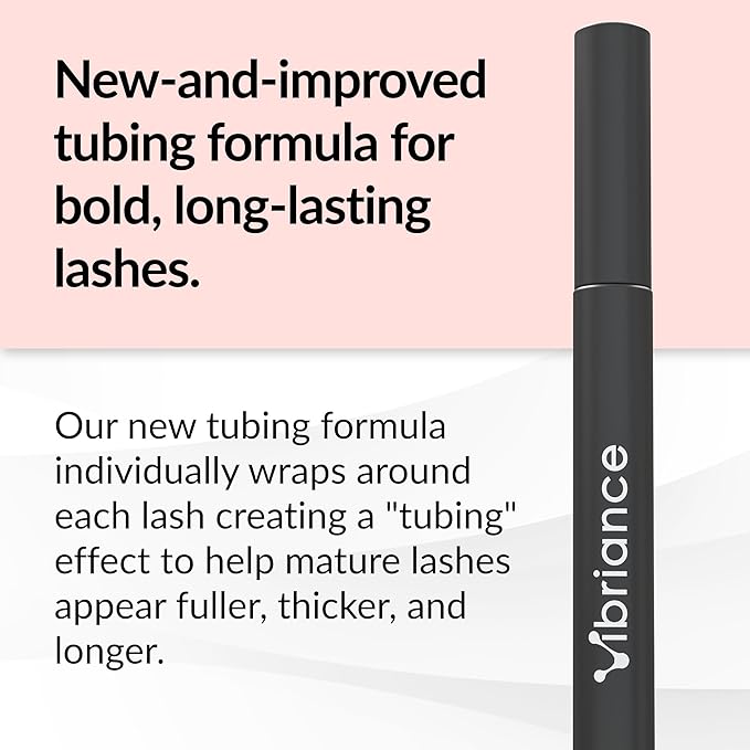Vibriance Volumizing Tubing Mascara, Soft Black - Hypoallergenic, Moisturizing, Lifting, Long-Lasting - Special Tube Formula for 50+