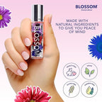 Blossom Roll on Lip Gloss, Scented Clear High Shine Moisturizing Lip Oil, Non Sticky, Infused with Real Flowers, Made in USA, 0.2oz, Bubble Gum