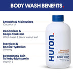 Huron Shower Kit - Shampoo, Conditioner, & Body Wash For Men - Sandalwood + Black Pepper Scent - Hydrating & Nourishing Men's Shampoo & Conditioner