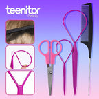 Teenitor 36 Colors Rubber Bands for Hair Small, 2300pcs Elastics Hair Ties for Baby with Styling Tools, Hair Accessories for Girls Toddlers