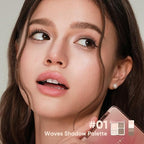 JUDYDOLL Highlight & Contour Palette, All-in-One Matte Highlighter Contour Compact, stocking stuffers, Blendable Face Makeup for Cool and Olive Skin Tone, Stocking Stuffers (01 Wave Shadow Palette)