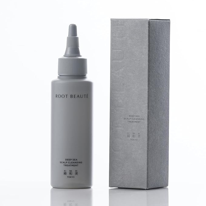 Kiwabi Root Beauté Deep Sea Scalp Treatment – Scalp Detox Treatment Gel With Mineral-Rich Deep Ocean Water, Sea Salt & 10 Marine Botanicals – Hair Build Up Remover for Sensitive Scalps (90ml)