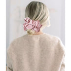 CEELGON Dusty Pink Big Corduroy Scrunchie 6.5 Inches Jumbo Scrunchies Hair Ties Oversized Ponytail Holder for Thick Curly Hair Extra Large Hair Accessories for Women (Dusty Pink)