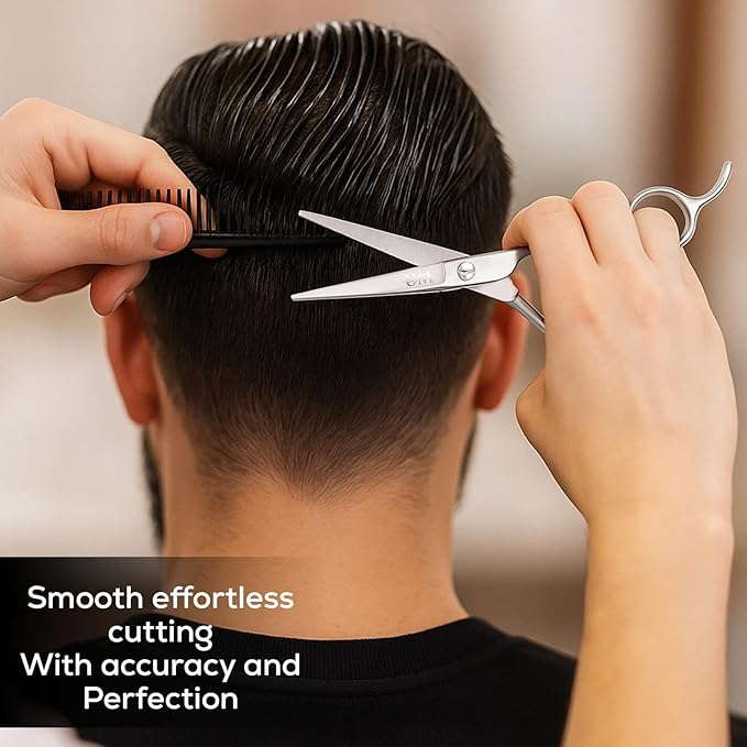 UM Supplies Scissors 6.5 | Premium Barber Shears For Hair Cutting | Multiple Purpose Cutting Scissors | Haircut Scissors For Salon I Women | Mens | kids I Pets