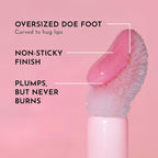 Lawless Forget the Filler Lip Plumping Line Smoothing Gloss - Daisy Girl - Premium Volumizing Lip Gloss with Natural Ingredients Designed to Plump, Firm, and Hydrate Lips 0.11 oz