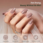 18ml Light Brown Nail Polish Large Volume Quick Dry Nail Polish, Long Lasting Shine, Fingernail Toenail Nail Art DIY Home Travel Nail Art Gift