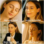 Lunara Under Eye Patches 28 Pairs, 5-Min Energizing Hydrogel Eye Masks with Caffeine Vitamin C Peptides Niacinamide, Refreshing Tired Eye, Includes Two Bonus Eye Serums, Luxury Spa Gifts for Women