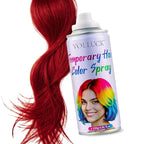 Red Hair Spray Color Temporary, Hair Color Spray 1-Day Hair Dye Colored for Kids Women Men, Hair Wax Color Washable, Hair Paint Halloween Fast-Drying 4.06 Fl Oz