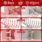 TOCESS Hair Claw Clips for Women - Large 8PK Neutral Matte Jumbo Square Hair Clips for Thick, Thin, Long, Short, Curly Hair Girls, Big Jaw Clip Set for Daily Use (Deep Pink)