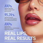 LipLock Jelly Serum for Dry Lips, Long-Lasting, Hydrating, Plumping, Glossy Mask with Rose PDRN, Carrot Collagen, Pillow Peptide, Moisturizing Tinted Lip Balm. (Crystal Clear)