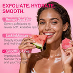AMOADO Sugar Lip Scrub for Dark Lips – Exfoliating Lip Scrub for Smooth & Soft Lips with Watermelon & Guava, Lip Exfoliator & Moisturizer for Dry, Chapped Lips, Natural Lip Care, 1.2 oz/35g
