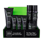 Tiege Hanley Skin Care Set for Men, Revitalization Routine, System Level 4, Face Wash, Scrub, Moisturizers, Eye Cream, Serum, & Clay Mask for Healthy, Hydrated Skin, Men’s Skin Care, 7 Piece Kit