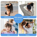 TIZZYT Spiral Hair Ties, No Crease Hair Elastics, Phone Cord Hair Ties, Ponytail Braid Holder For Women And Children, Suitable For Long Lasting Braids, Ponytails, Etc., 18 Pcs- Painless