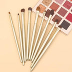 Natural Goat Hair Eye Shadow Brush Set, Pony Hair Eyeshadow Brushes Set, Small Nose Contour Brush, Angled Eyeshadow Brush, Eyeshadow Blending Brush, Eye Makeup Brushes Set Professional - E200