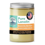 ProSeed Handmade Pure Lanolin Cream – Unrefined Balm for Dry Skin, Lips, Nursing & Baby Care – Gentle Moisturizer for Hands, Face & Pets – Petroleum-Free, 12oz Glass Jar