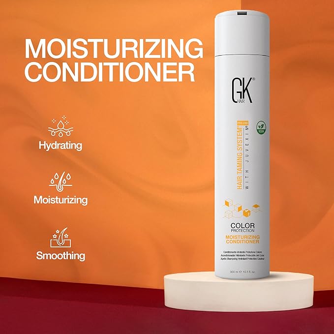 GK HAIR Hydrate Moisturizing Conditioner for Dry Damaged Colored Hair Protection Deep Conditioning with Argan Oil Keratin Frizz Control Smooth Healthy All Hair Sulfate Free Women and Men – 10.1 Ounce
