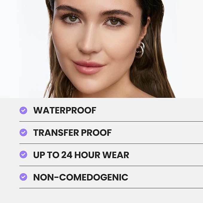 Wonderskin Hyper Bond All-Day Stay Serum Foundation – Waterproof, Transfer-Proof, 24HR Longwear Face Makeup with Niacinamide & Hyaluronic Acid – Lightweight, Natural Finish (Halo)