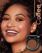 Warm Brown Eyeshadow Single Handmade Matte Chocalate Eye Sahdow Makeup Palette for Halloween, High Pigmented & Long Lasting, Intense Color Brown Eyes (Coffee)