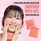 KAJA Cheek & Lip - Dewy Bar 01 Berry Sparkler | Creamy Blusher and Balm Multi-Stick, 45% Moisturizing Oil, Apple Extract, Vitamin-Hyaluronic Acid Infused, High Shine, 10g